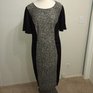 2X Black Midi winter dress